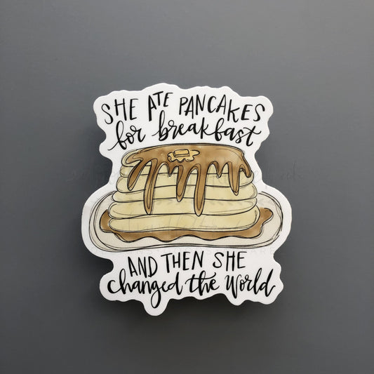 Pancakes For Breakfast Sticker - Sticker