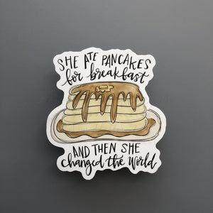 Pancakes For Breakfast Sticker