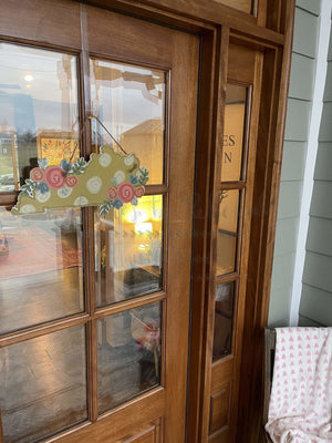 Kentucky Floral Dot Doorhanger/Topper/Attachment - Door Hanger