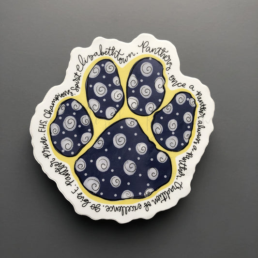 Elizabethtown Panthers Sticker - Sticker