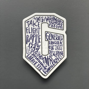 Thomas Nelson HS Word Art Sticker