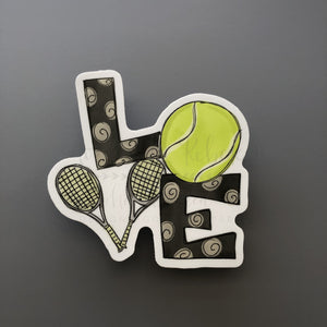 LOVE Tennis Sticker