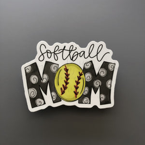 Softball Mom Sticker