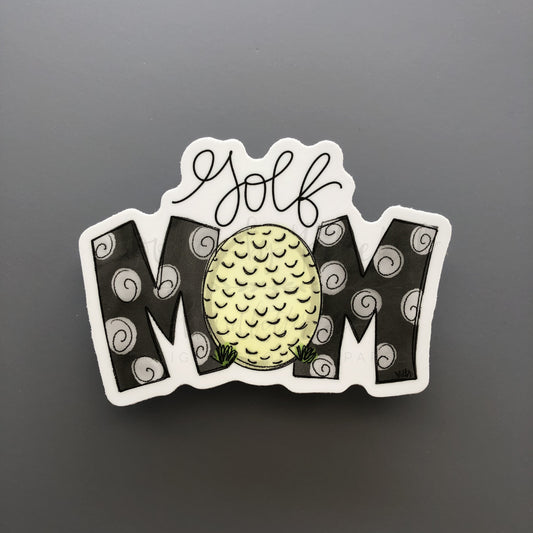 Golf Mom Sticker - Sticker