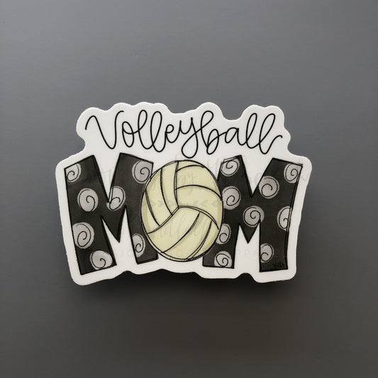 Volleyball Mom Sticker - Sticker