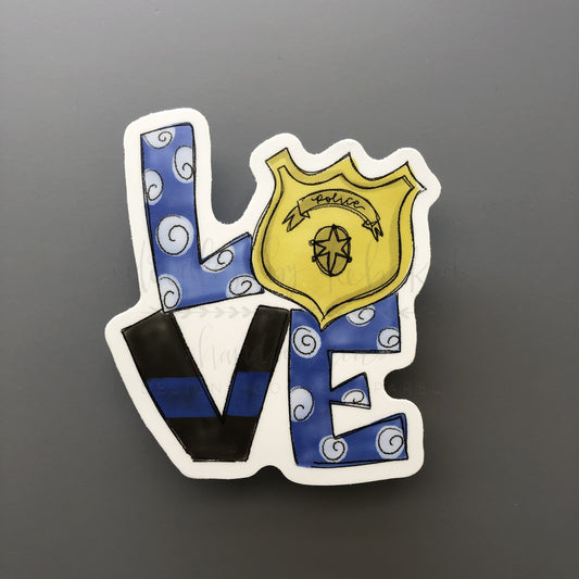 LOVE Police Sticker - Sticker