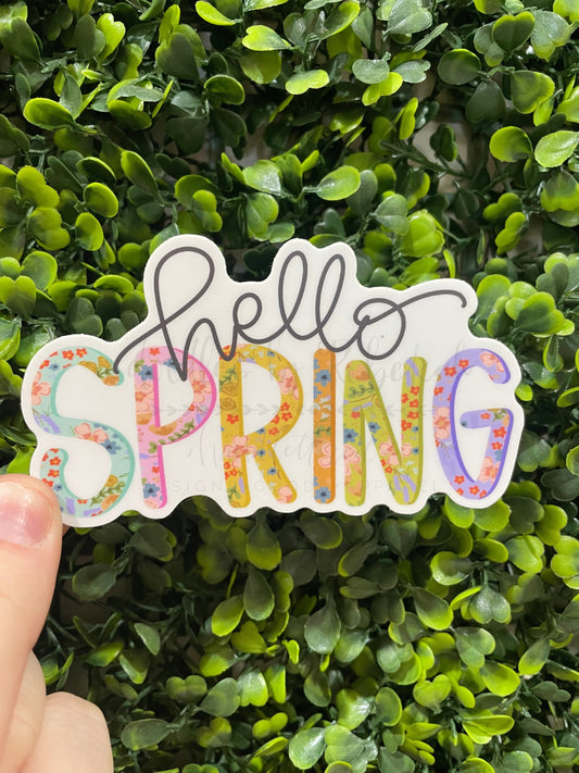 Hello Spring Sticker - Sticker