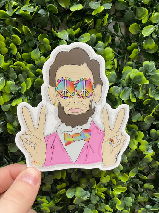 Lincoln Peace Sticker - Sticker