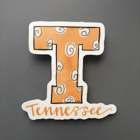 Tennessee T Sticker - Sticker