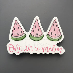 One In A Melon Sticker