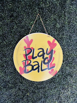 Play Ball Door Hanger - Door Hanger