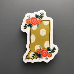 Indiana Floral Dot Sticker - Sticker