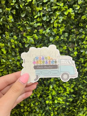 Fresh Flowers Truck Sticker - Sticker