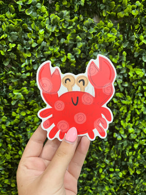 Happy Crab Sticker - Sticker