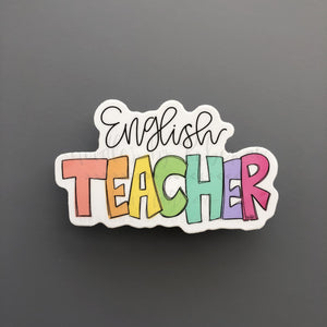 English Teacher Sticker - Sticker
