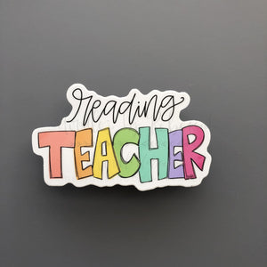 Reading Teacher Sticker - Sticker