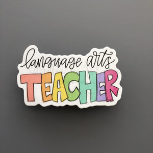 Language Arts Teacher Sticker - Sticker