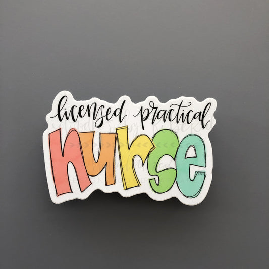 Licensed Practical Nurse Sticker - Sticker