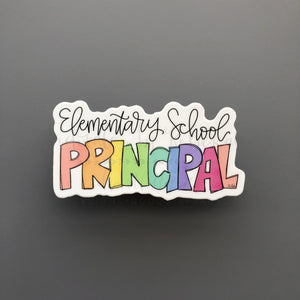 Elementary School Principal Sticker