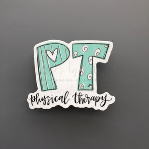 PT - Physical Therapy Sticker