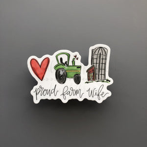 Proud Farm Wife Sticker
