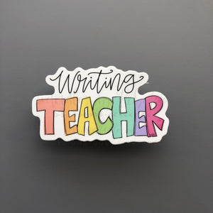 Writing Teacher Sticker