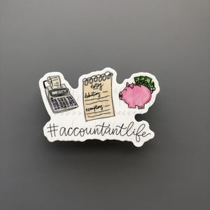 #AccountantLife Sticker - Sticker