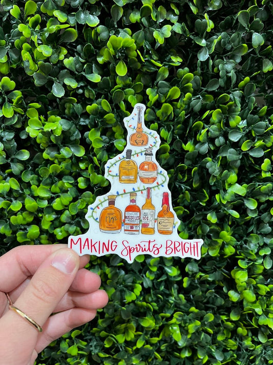 Making Spirits Bright Sticker - Sticker