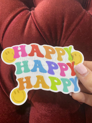 Happy Sticker