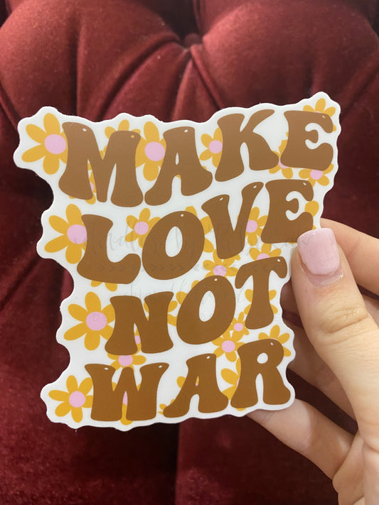 Make Love Not War Sticker - Sticker