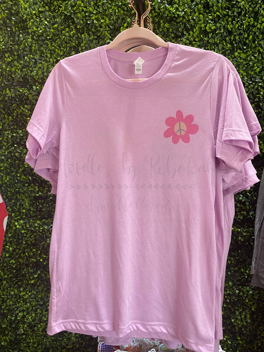 Be Kind Do Good Show Love GROOVY Pink Tee - Tees