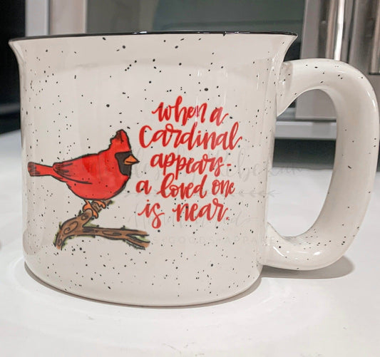 When A Cardinal Appears Mug - Coffee Mug