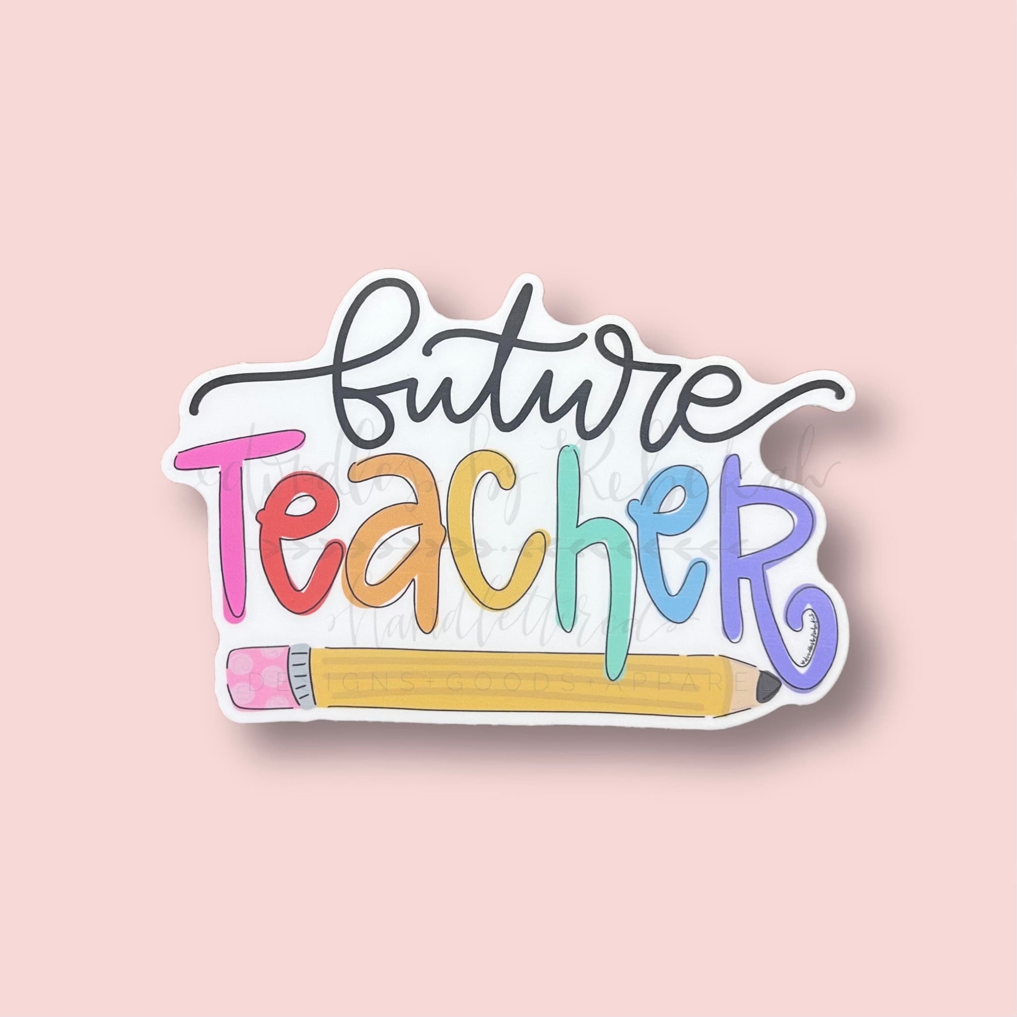 Doodles by Rebekah - English Teacher Sticker