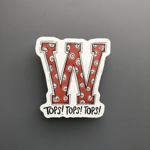 Western W Sticker - Sticker