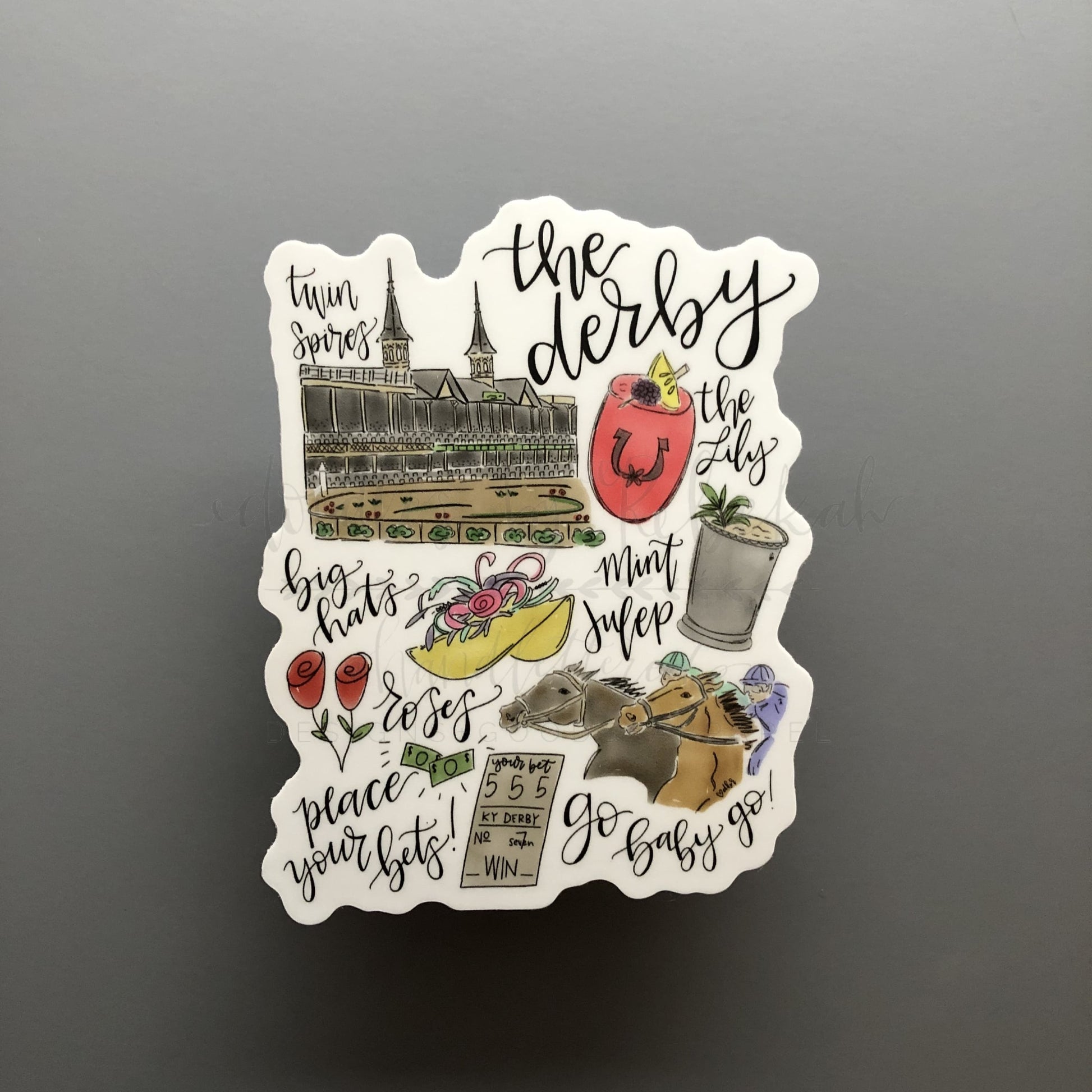 Derby Collage Sticker - Sticker