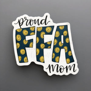 Proud FFA Mom Sticker