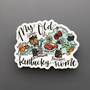 Kentucky Map Sticker - Sticker