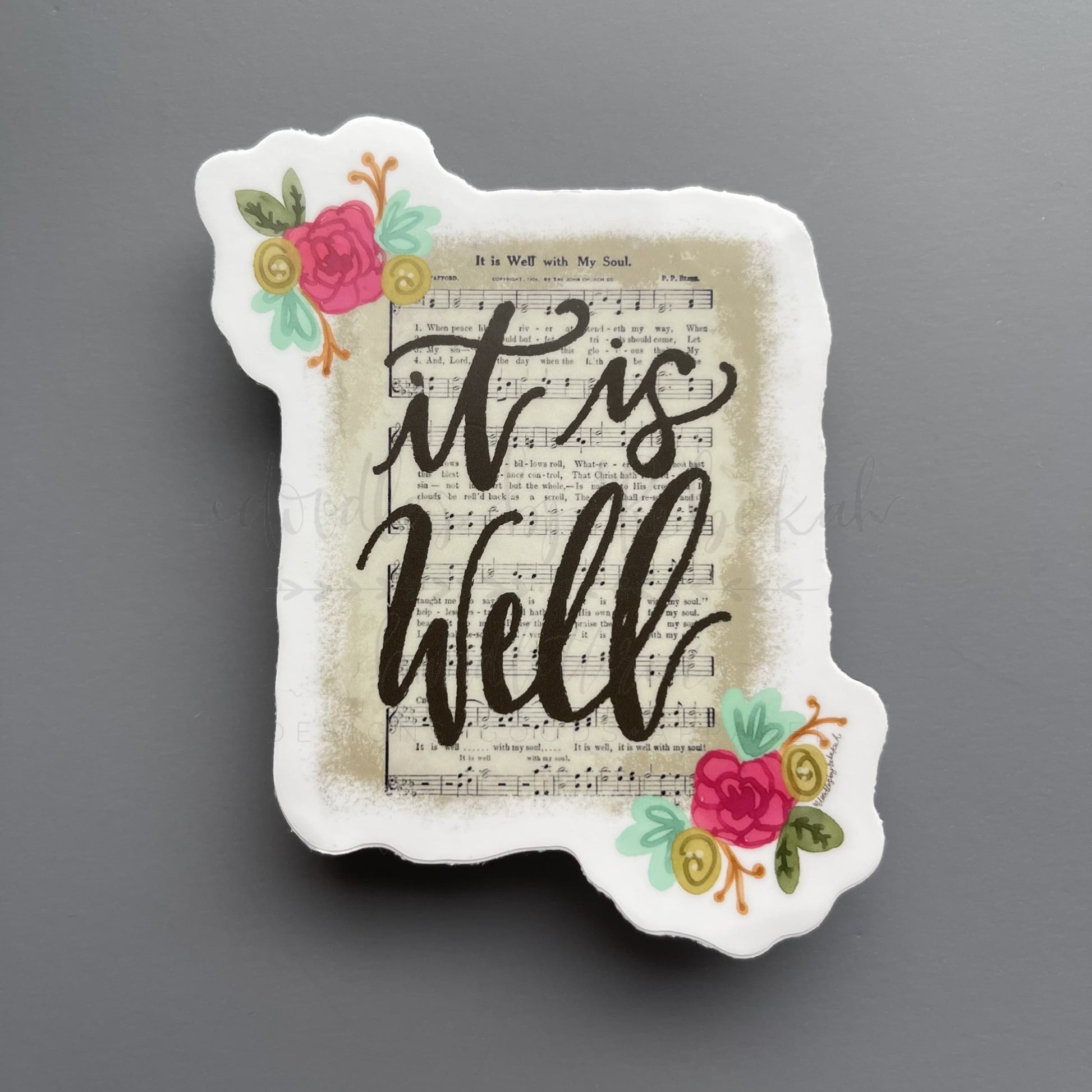 It Is Well (Sheet Music) Sticker - Sticker