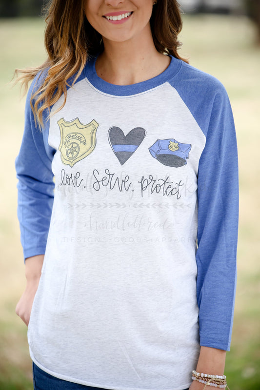 Love. Serve. Protect - Tees