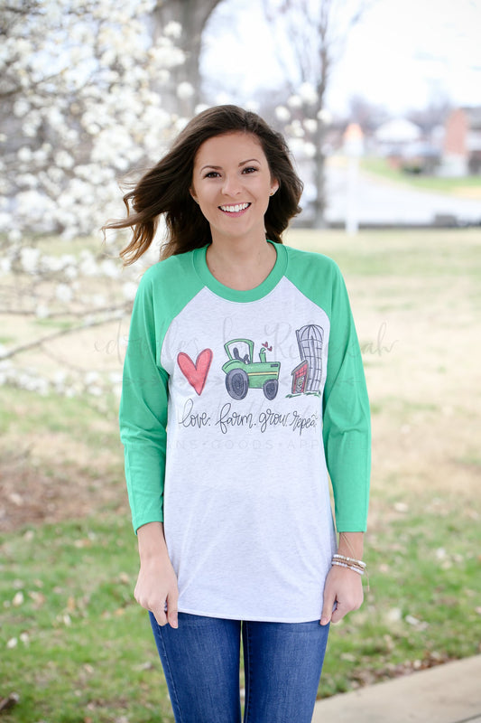 Love. Farm. Grow. Repeat - Tees