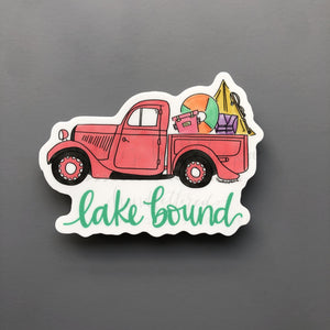 Lake Bound Sticker - Sticker
