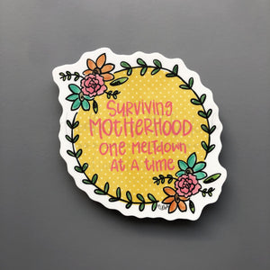 Surviving Motherhood Sticker - Sticker