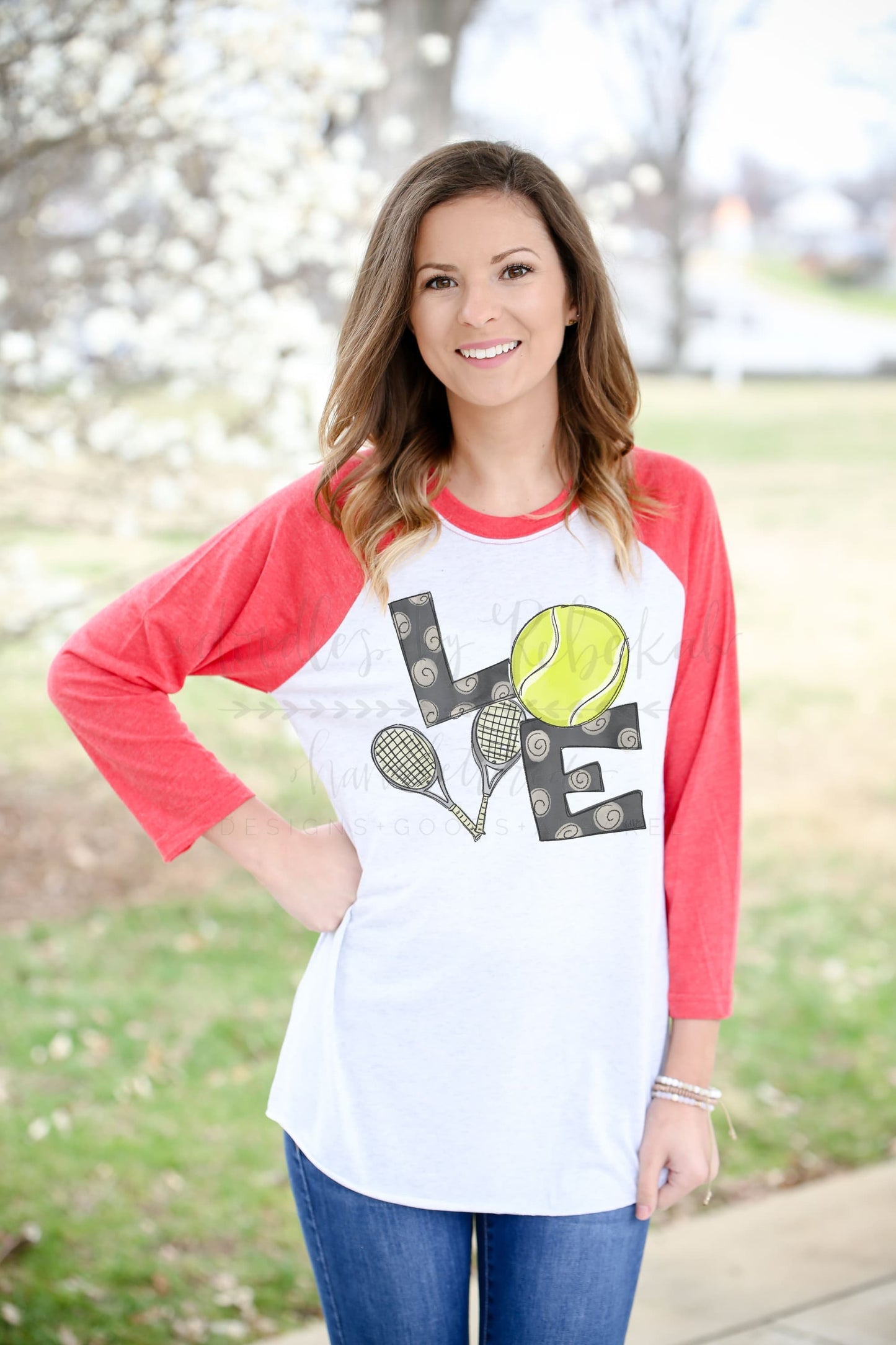 LOVE Tennis Raglan - Tees