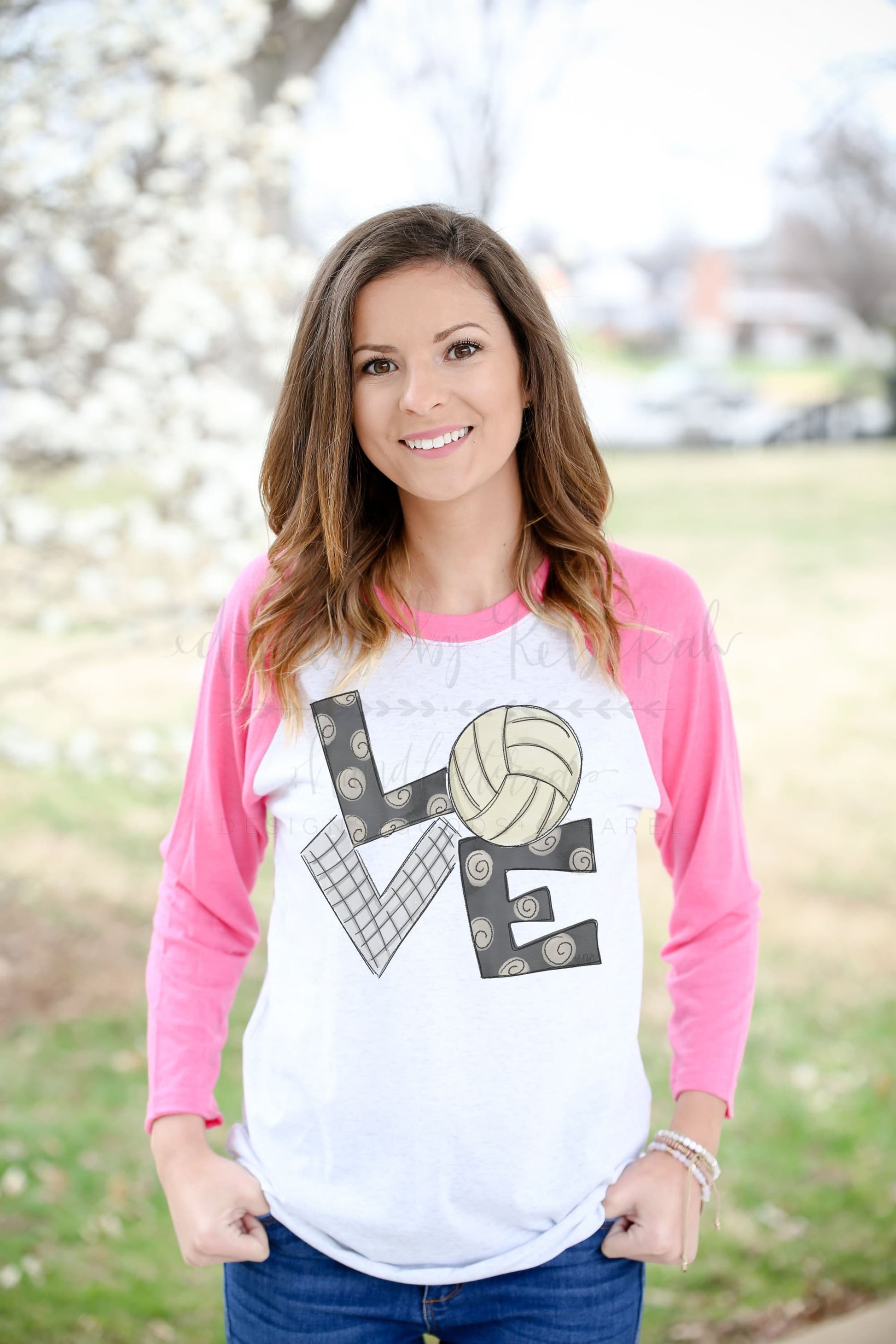 LOVE Volleyball Raglan - Tees