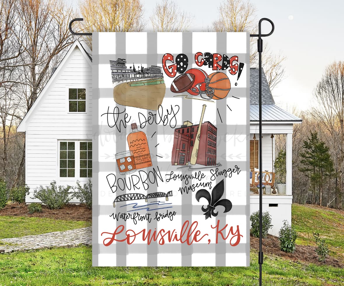 Louisville Around the Town Garden Flag - Garden Flag