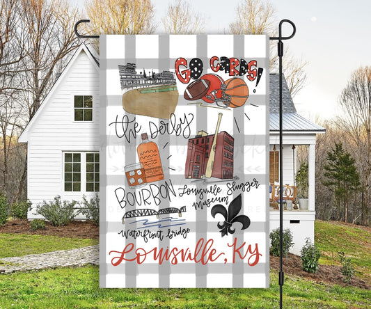 Louisville Around the Town Garden Flag - Garden Flag