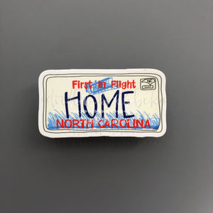 North Carolina License Plate Sticker - Sticker