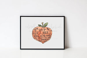 Peach 8x10 Print - Print
