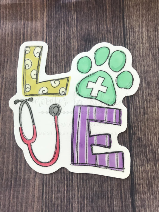 LOVE Vet Sticker - Sticker