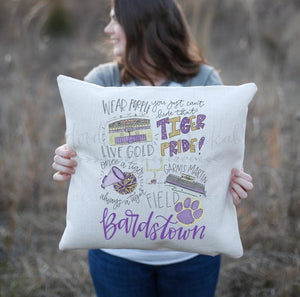 Bardstown High School Pride Square Pillow - Pillow